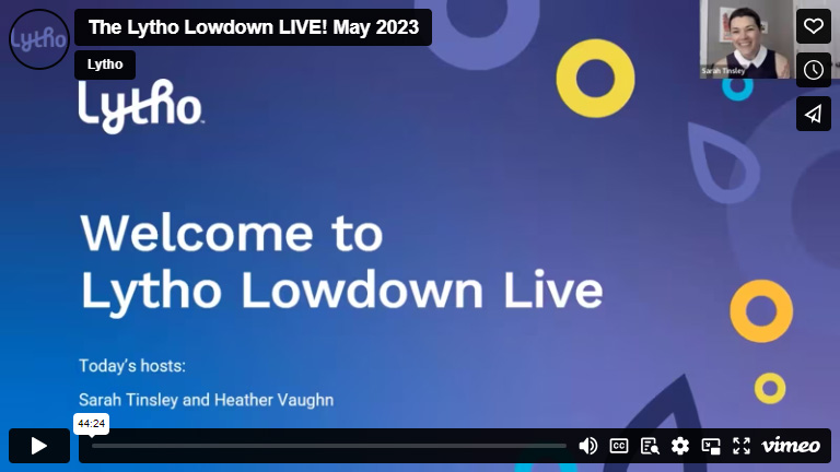 Lytho Lowdown May Video Screenshot